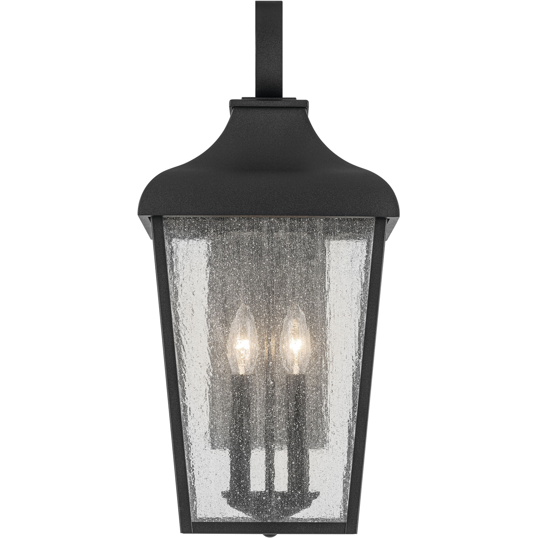 Forestdale 2 Light 21.5 inch Textured Black Outdoor Wall Sconce, Large