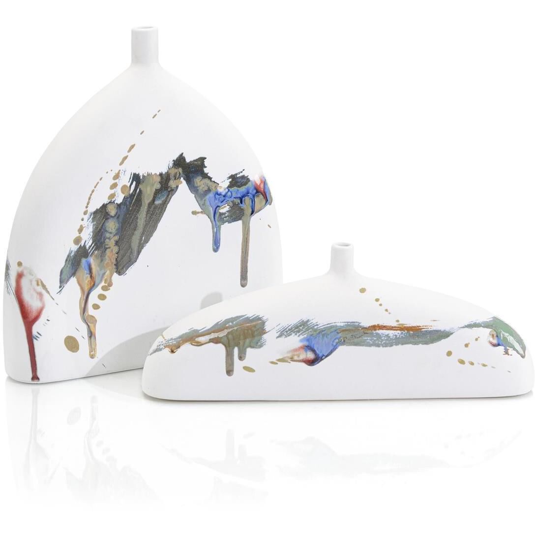 Splash of Color 15.75 X 14 inch Vases, Set of 2