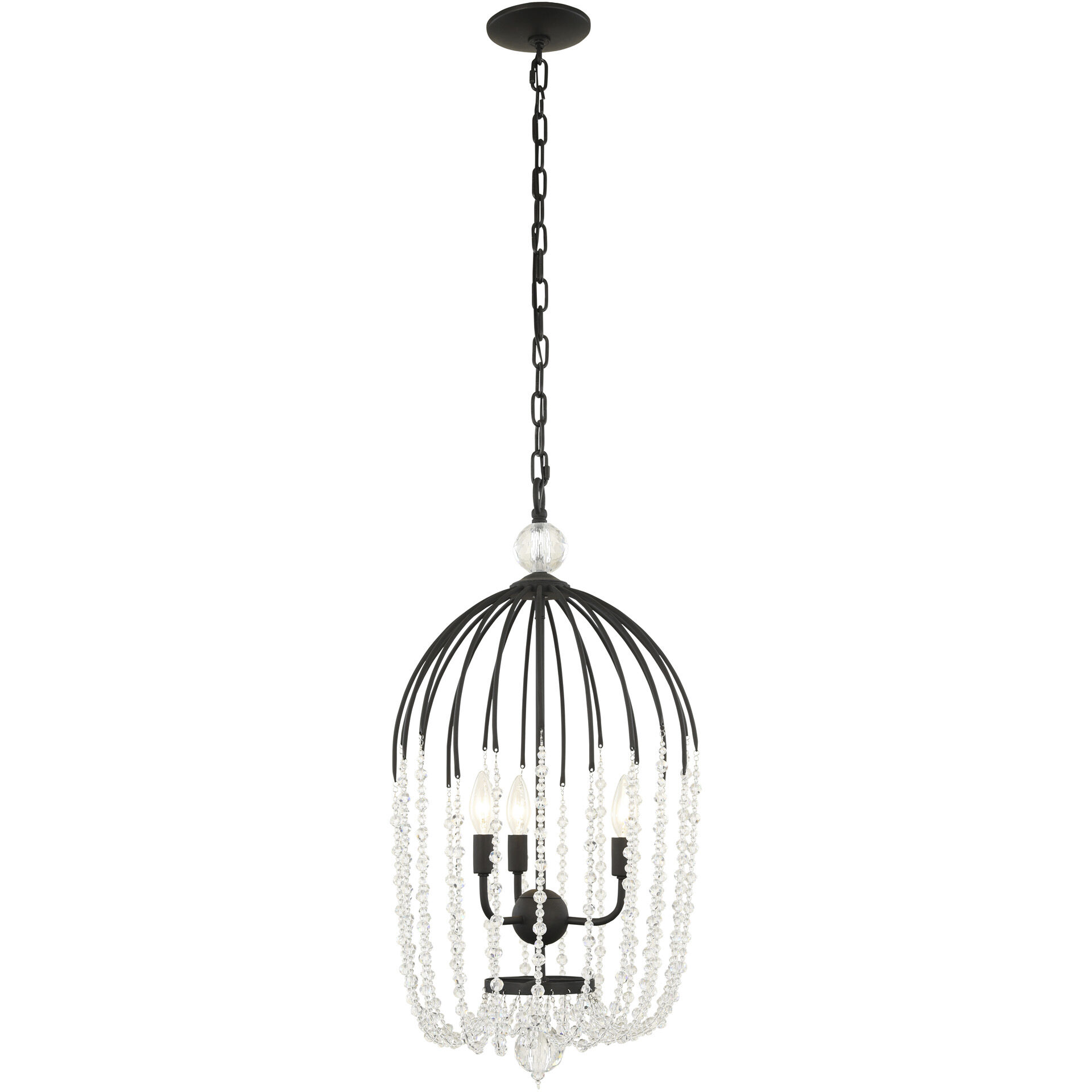 Voliere 3 Light 14.5 inch Matte Black Pendant Ceiling Light