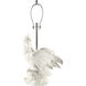 Cockatoo 14 inch White with Silver Table Lamp Portable Light