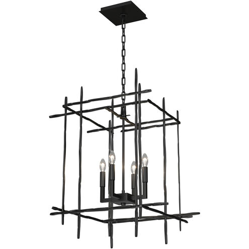 Tura 4 Light 23 inch Ink Chandelier Ceiling Light, Medium