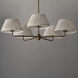 Dunbridge 5 Light 42 inch Weathered Brass Chandelier Ceiling Light