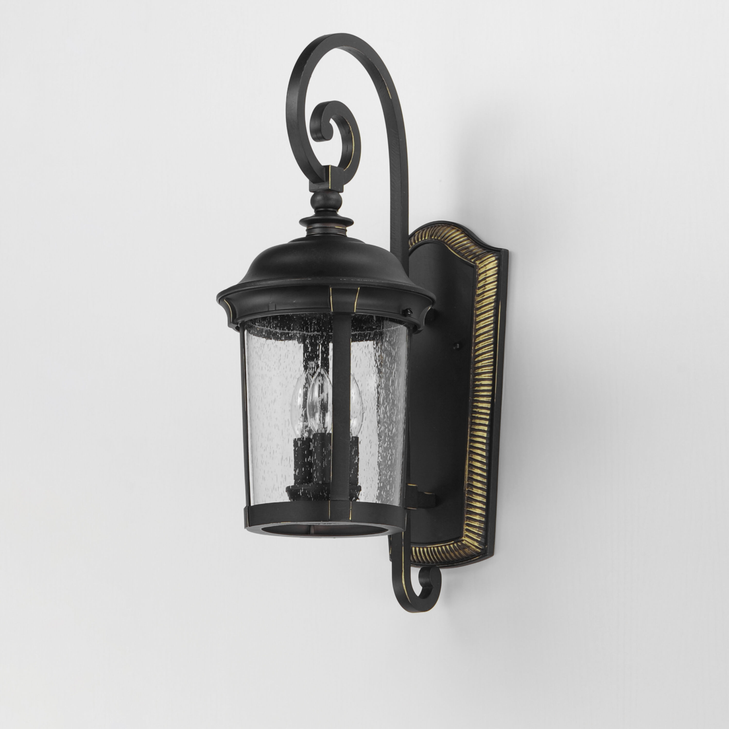 Dover DC 3 Light 25 inch Bronze Outdoor Wall Mount