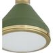 Doyle 1 Light 18.75 inch Natural Brass Pendant Ceiling Light