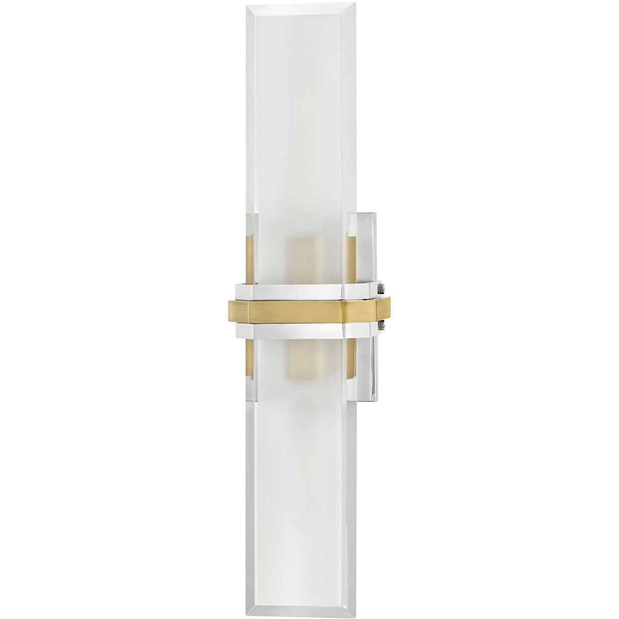 Kipton 2 Light 5.5 inch Polished Nickel with Heritage Brass Bath Light Wall Light