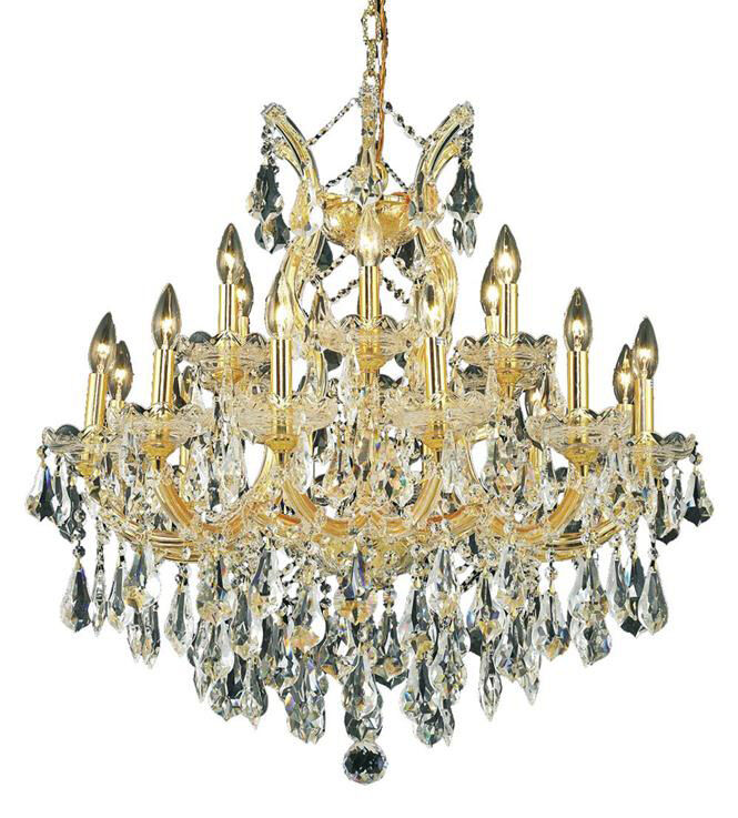 Maria Theresa 19 Light 30 inch Gold Dining Chandelier Ceiling Light in Clear, Royal Cut