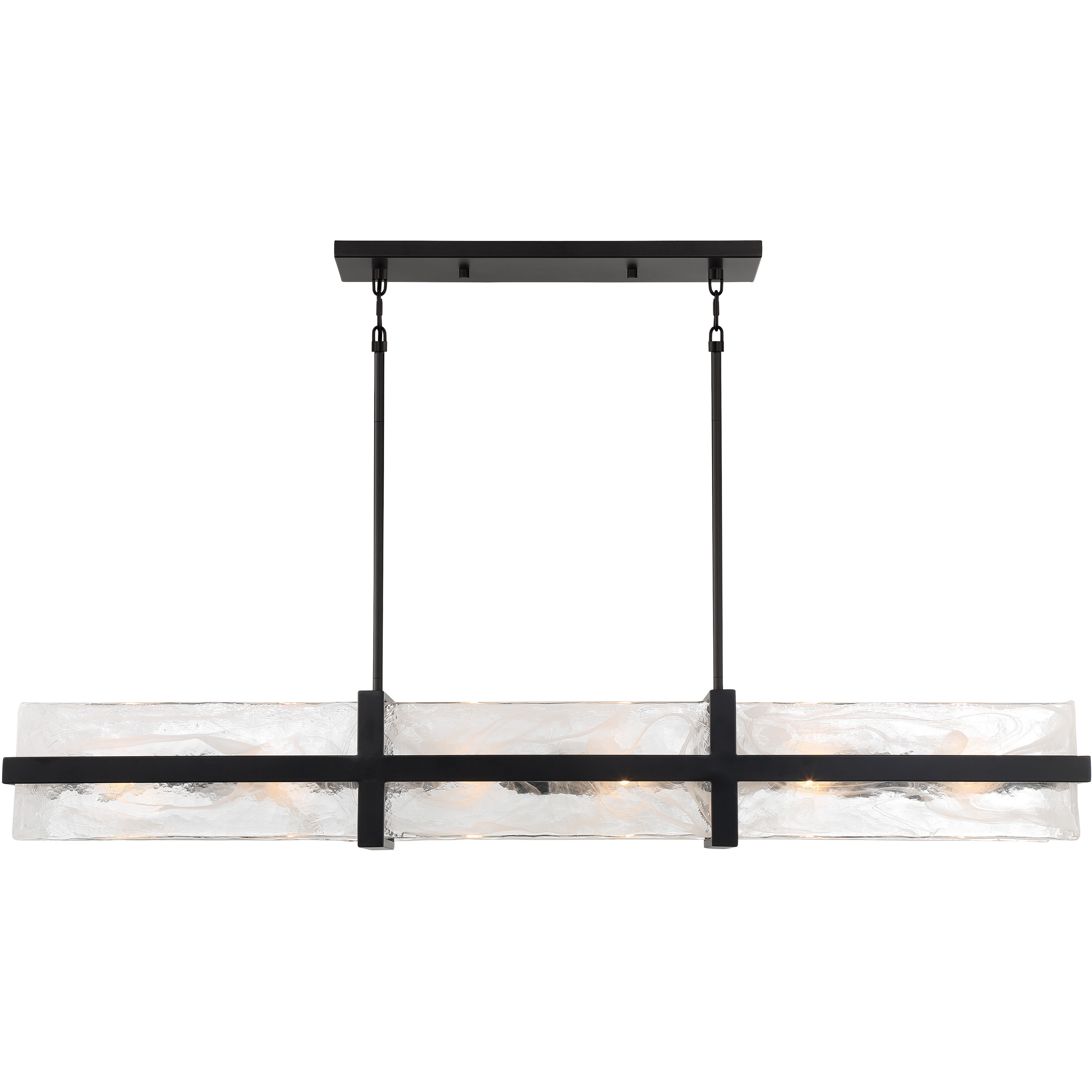 Cloud Break 12 Light 48 inch Coal Island Light Ceiling Light