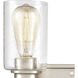 Market Square 2 Light 12 inch Brushed Nickel Vanity Light Wall Light