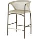 Enzo 40 inch Buff and Blackened Bronze Outdoor Bar Stool
