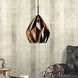 Oxide 1 Light 20 inch Black and Copper Down Pendant Ceiling Light