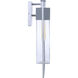Perimeter Outdoor Wall Mount in Satin Aluminum, Large