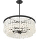 Shimmering Elegance 5 Light 28 inch Sand Coal Chandelier Ceiling Light