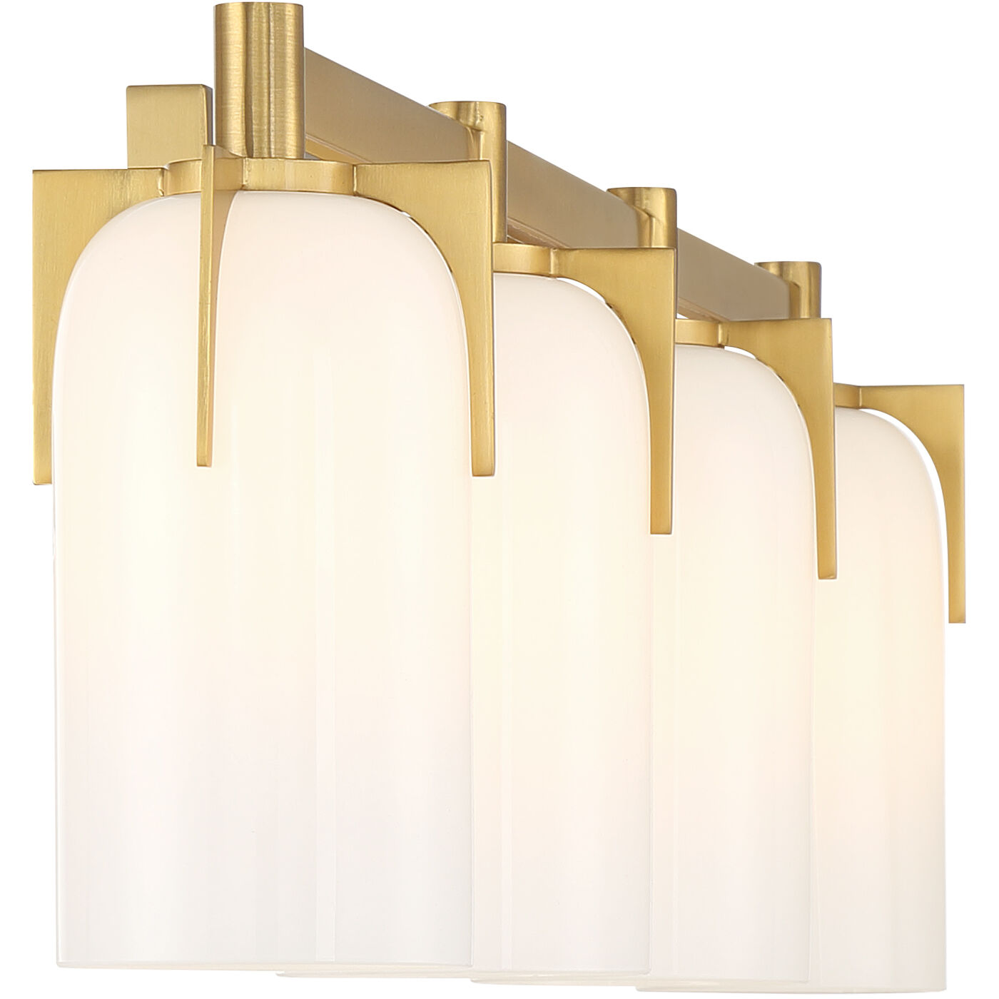 Caldwell 4 Light 32 inch Warm Brass Bathroom Vanity Light Wall Light