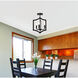 Kiera 3 Light 12 inch Black Flush Mount Ceiling Light