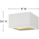 Kube LED 6 inch Satin White Outdoor Flush Mount