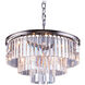 Sydney 9 Light 26 inch Polished Nickel Chandelier Ceiling Light in Clear, Urban Classic