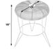 Allen Decorative Wire Side Table in Silver