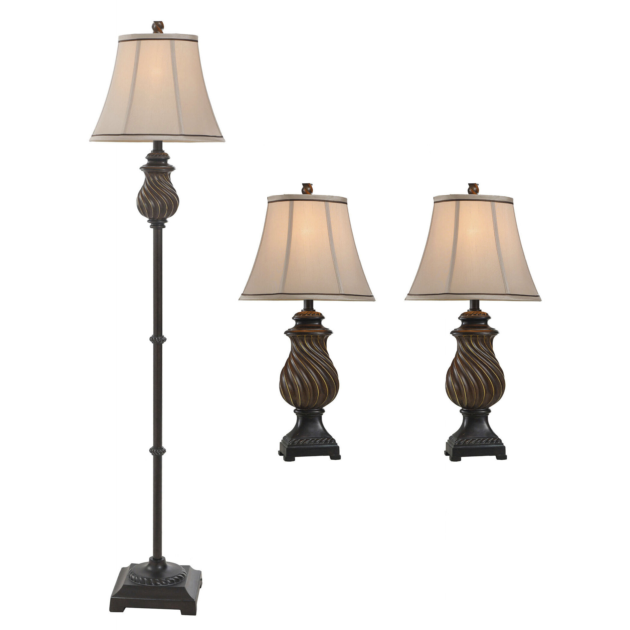 Signature 61 inch 60 watt Toffee Table Lamp Portable Light