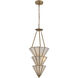 Jaxen 5 Light 14.25 inch Legacy Brass Pendant Ceiling Light