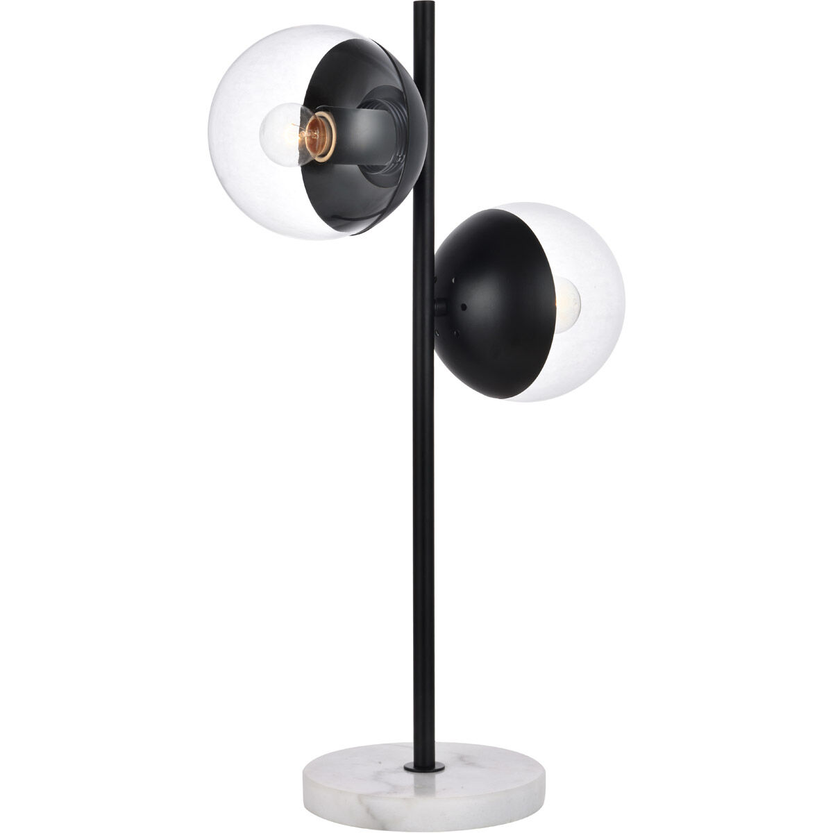 Eclipse 23 inch 40 watt Black Table Lamp Portable Light