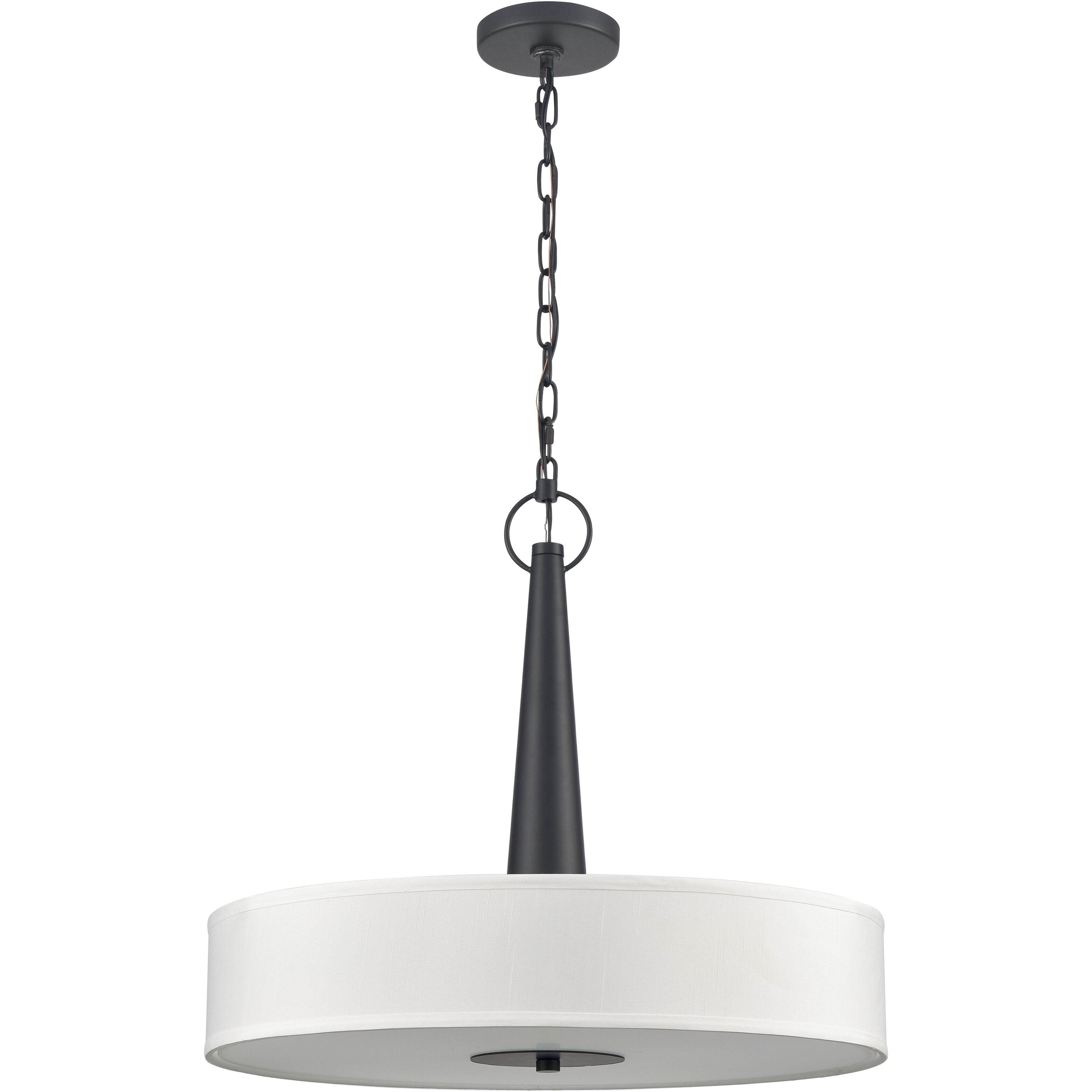 Leo 4 Light 22 inch Matte Black Pendant Ceiling Light