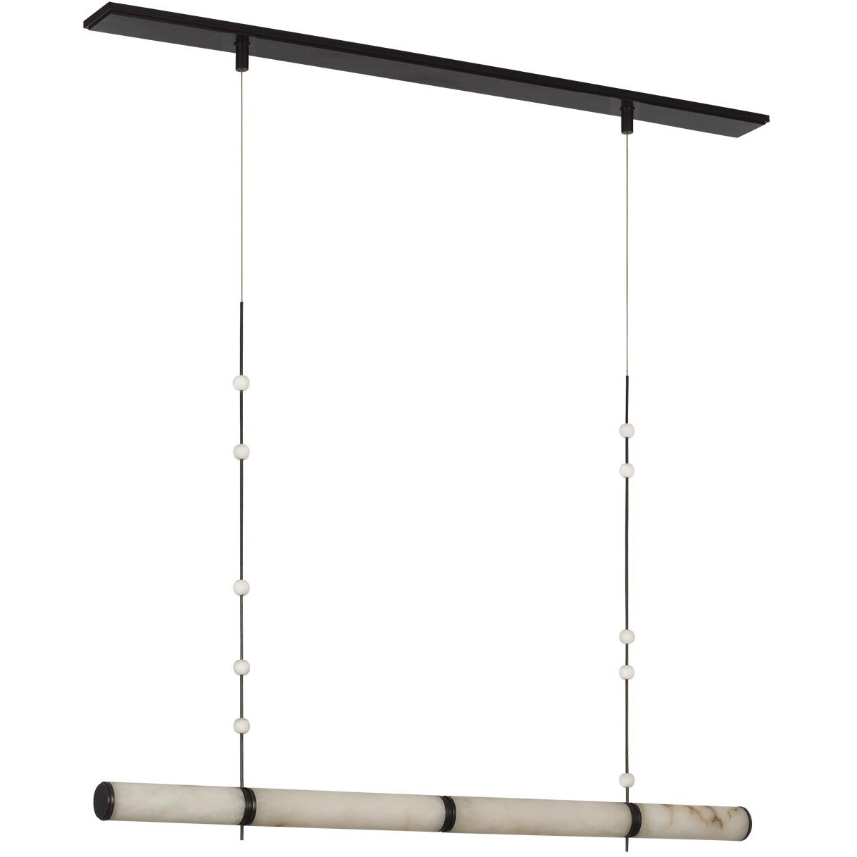 Anne-Marie Barton Marcell Linear Chandelier Ceiling Light in Bronze