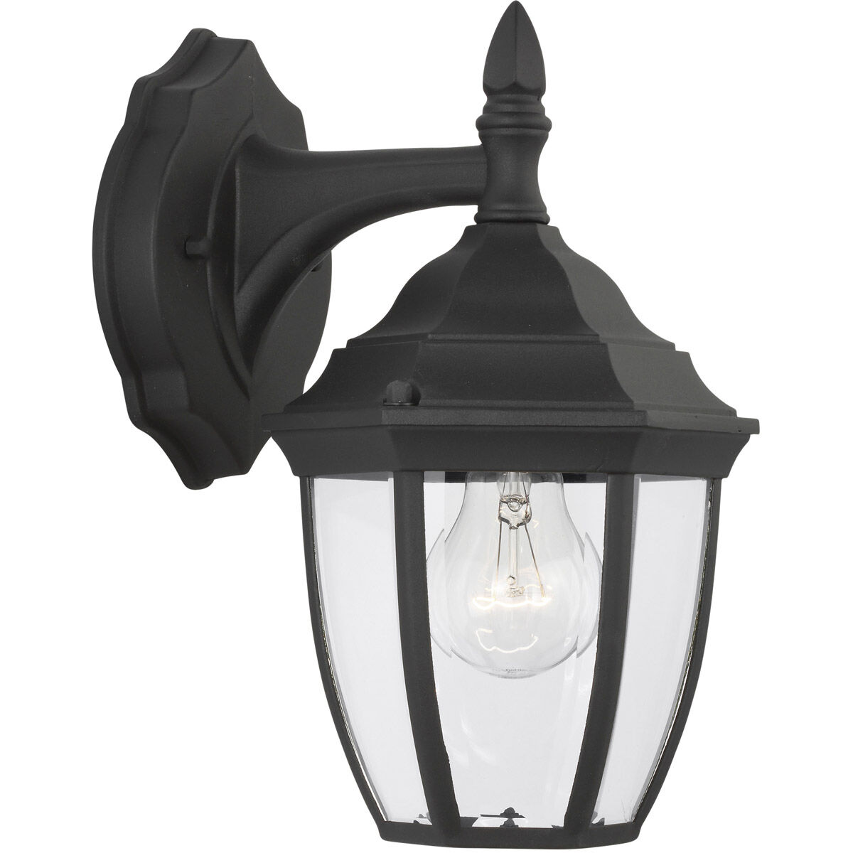 Bakersville 1 Light 11 inch Black Outdoor Wall Lantern, Small