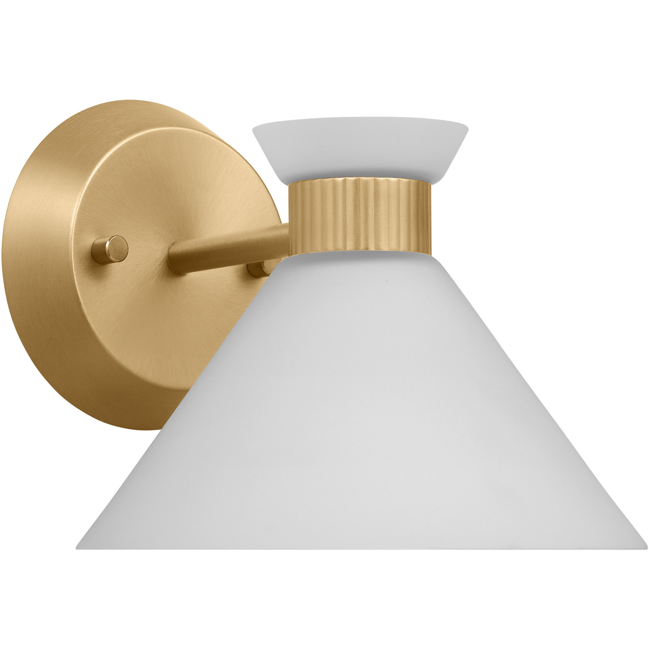 Drew & Jonathan Belcarra 1 Light 7.5 inch Satin Brass Sconce Wall Light