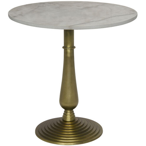 Alida 30 X 30 inch Antique Brass Side Table