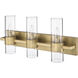 Lawson 3 Light 25 inch Rubbed Brass Vanity Wall Light in Rubbed Bronze