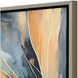 Abstract Collection Brushed Silver Floater Frame Canvas