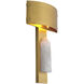 &Eacute;vora 1 Light 11.81 inch Antique Brass and Rock Crystal Wall Lamp Wall Light