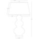 Triple Gourd 33 inch 150.00 watt Baby Blue Table Lamp Portable Light in Lucite