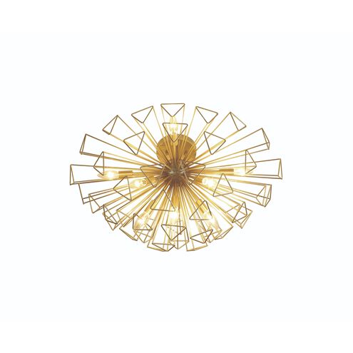 Dendelio 9 Light 22 inch Gold Semi-Flush Mount Ceiling Light