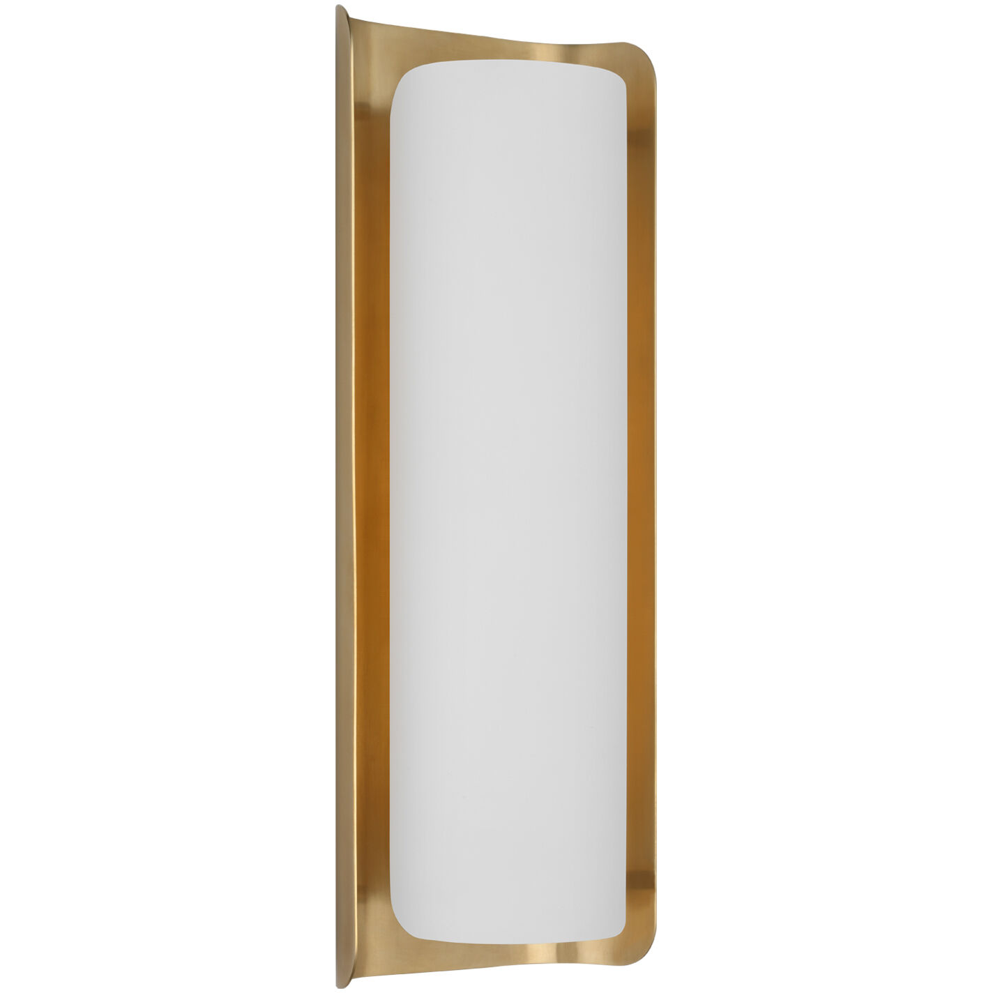 Windsor Smith Penumbra LED 6 inch Hand-Rubbed Antique Brass and White Sconce Wall Light