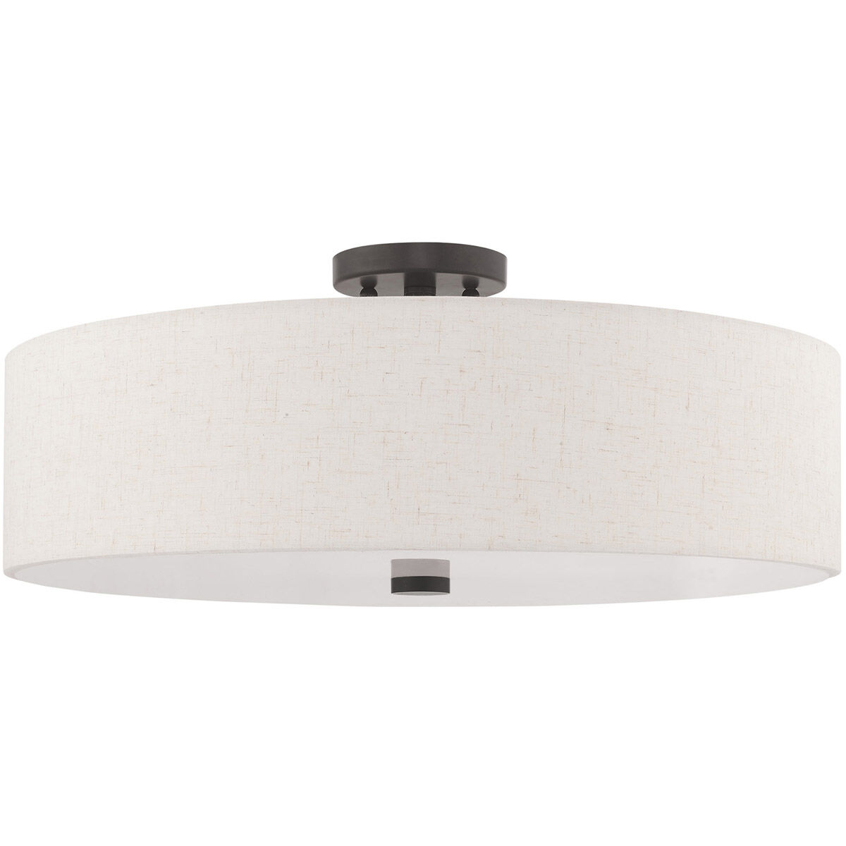 Meridian 5 Light 22 inch English Bronze Semi-Flush Mount Ceiling Light