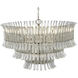 AERIN Rhine LED 34 inch Polished Nickel Three Tier Chandelier Ceiling Light
