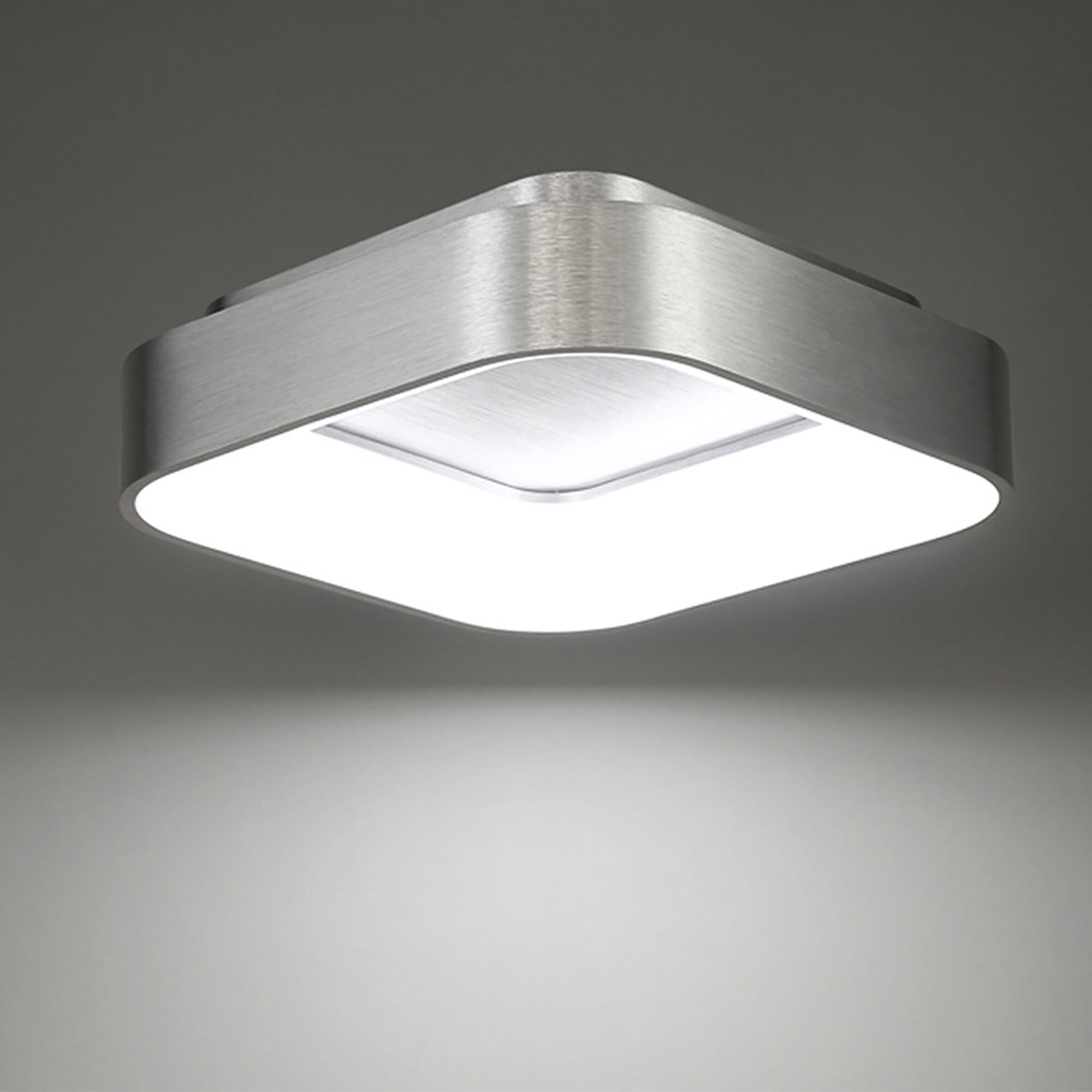Tetris LED 17.81 inch Brushed Aluminum Flush Mount Ceiling Light, dweLED