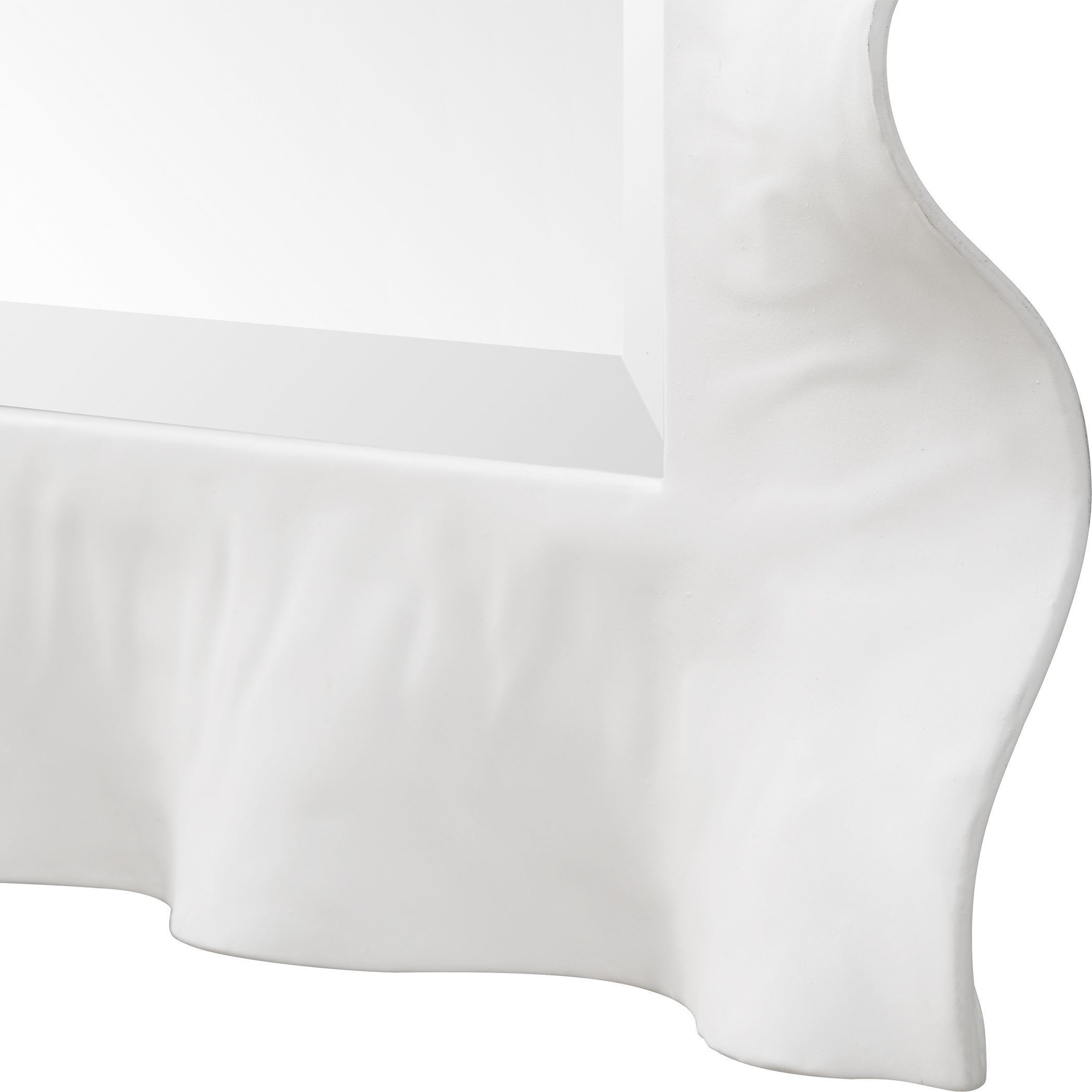 Haya 40 X 28.25 inch Semi-Gloss White Mirror