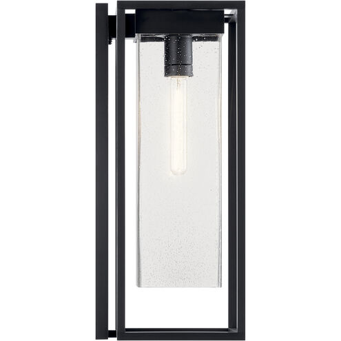 Mercer 1 Light 24 inch Black with Silver Highlights Outdoor Wall Sconce, Large