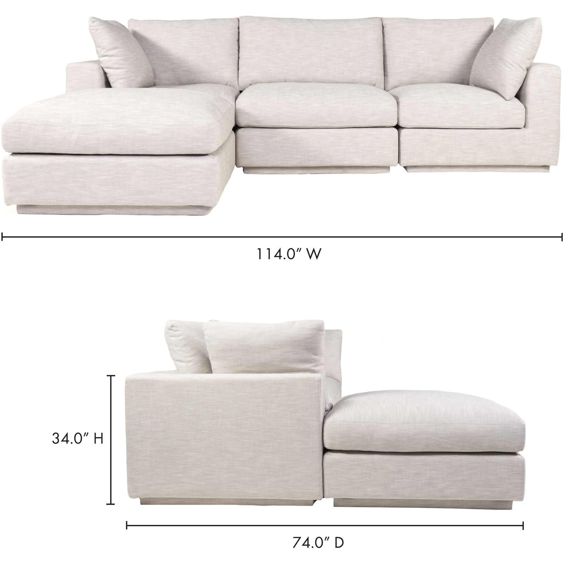 Justin Grey Lounge Modular Sectional
