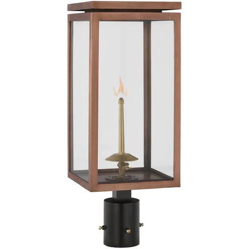 Chapman & Myers Fresno2 1 Light 21.75 inch Soft Copper Outdoor Gas Post Light, Medium