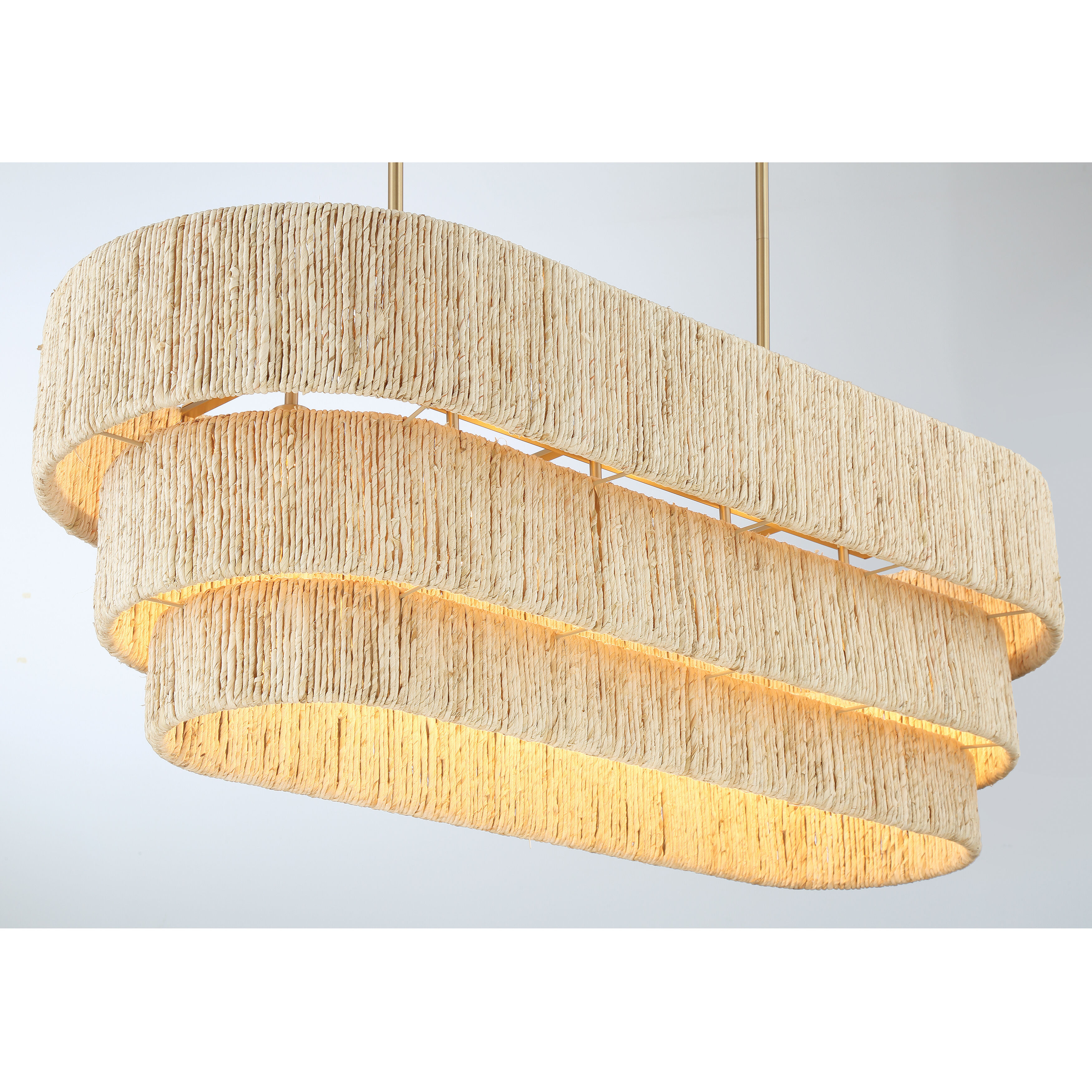 Caviana 5 Light 48 inch Signature Brass Pendant Ceiling Light
