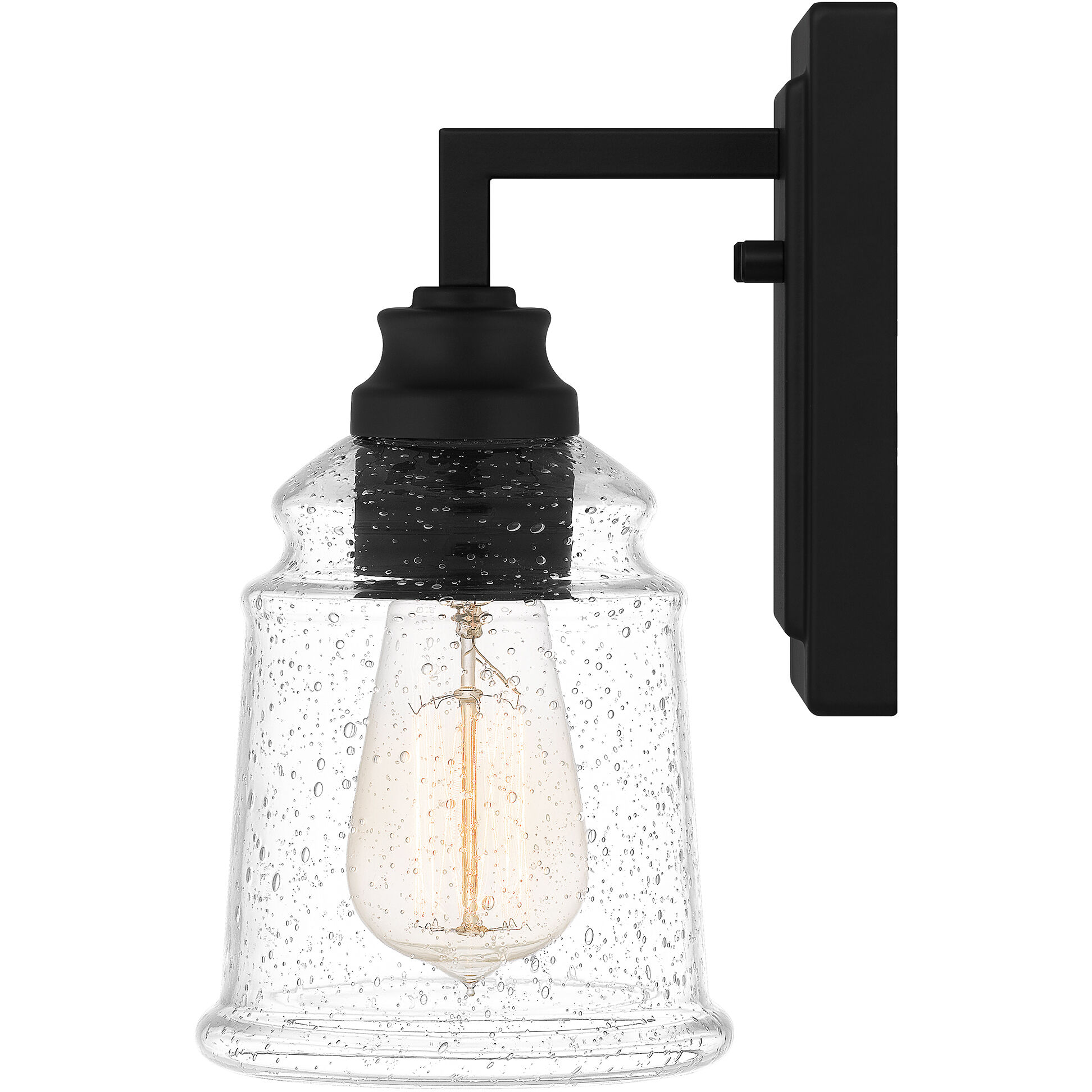 McIntire 1 Light 5 inch Matte Black Wall Sconce Wall Light