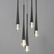 Pierce LED 13 inch Black Multi-Light Pendant Ceiling Light