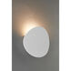 Lunaro LED 8.13 inch Textured White ADA Wall Sconce Wall Light