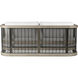 Emoto Pearl and Aged Bronze and Willow Outdoor Sofa