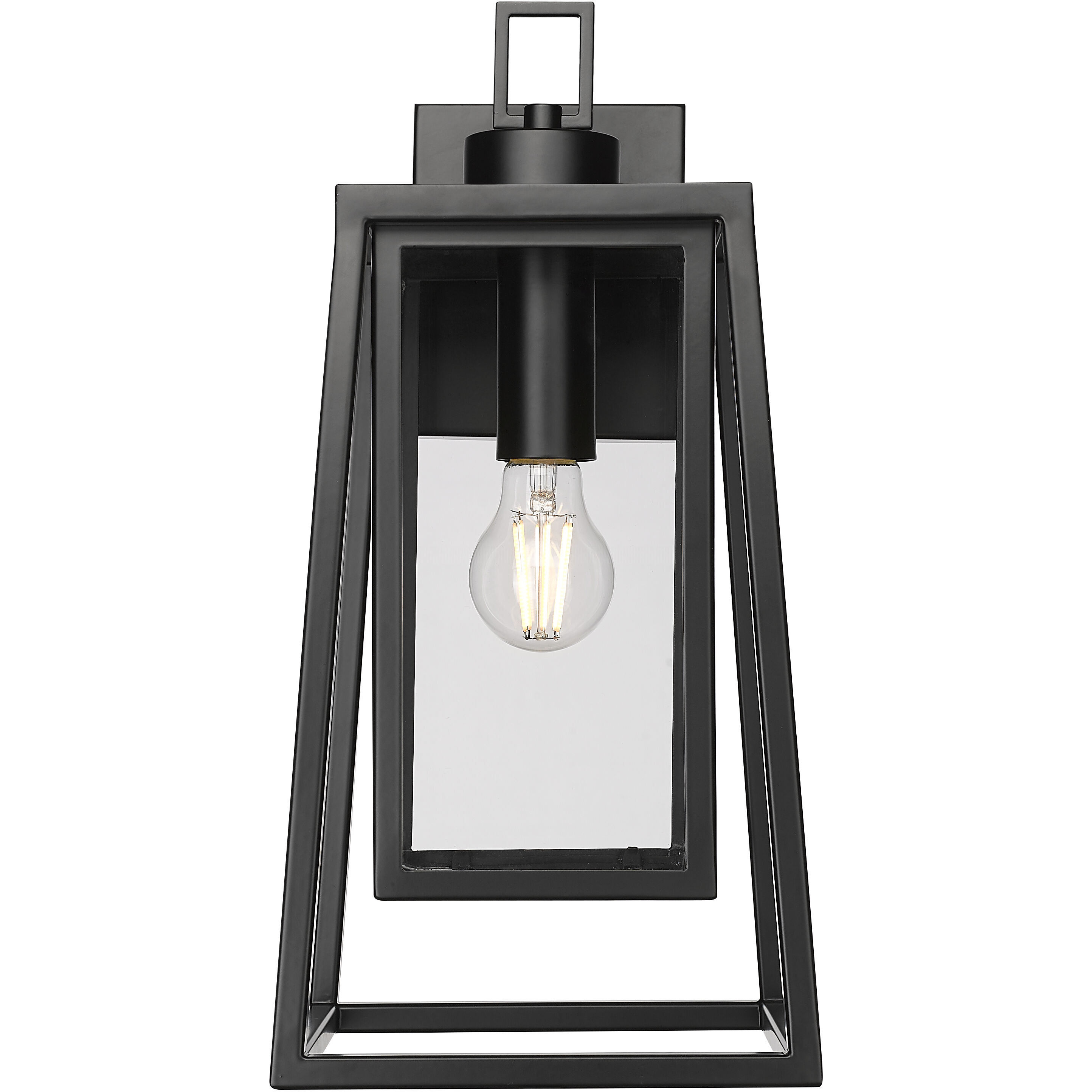 Denzell 1 Light 17.25 inch Powder Coated Black Outdoor Wall Sconce