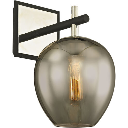 Iliad 1 Light 7.25 inch Carbide Black and Polished Nickel Wall Sconce Wall Light