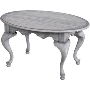 Grace Oval 4 Legs Coffee Table in Gray